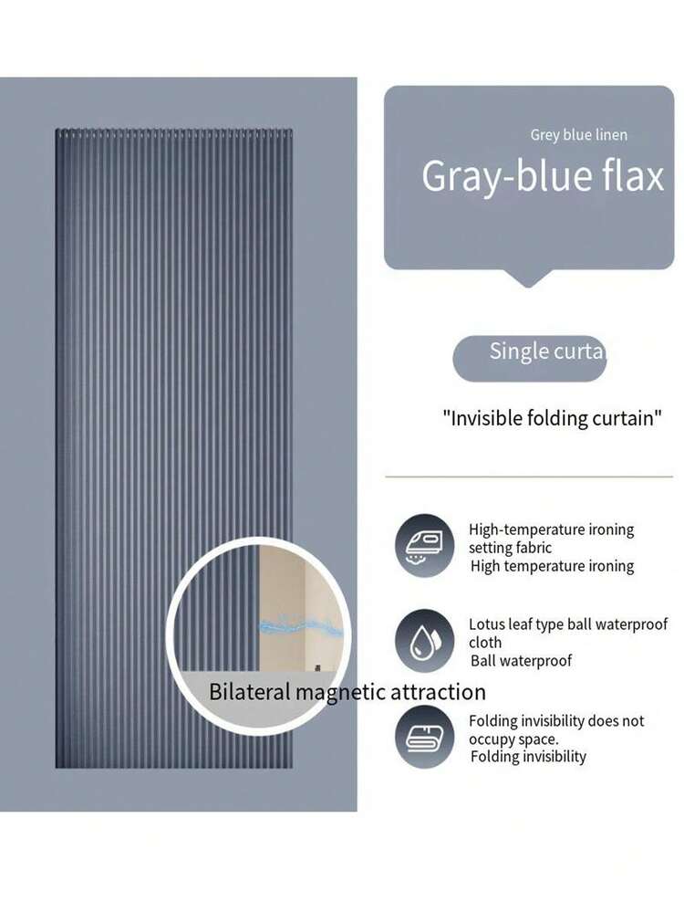 1 pieza Cortina plegable sin barra, divisor decorativo de tela para todo el año, adecuado para cama de hogar de alquiler, de alta gama, aplicable para sala de estar, ventanas del dormitorio y otros escenarios - Multicolor - Añade 6