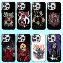 Funda para teléfono Band G-Ghost Papa IV para 17, 16, 15, 14, 13, 12, 11 Plus, Pro Max, cubierta interior plateada de color - Z6 - Ver 1