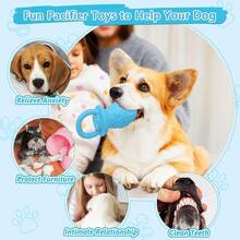 Latex Chew Dog Toys, Novelty Squeaky Pacifier Dog Toys, 5.2inch Durable Pacifier Dog Chew Toys For Small And Medium Dogs(Blue,1Pcs),Blue - Blue - 查看 6