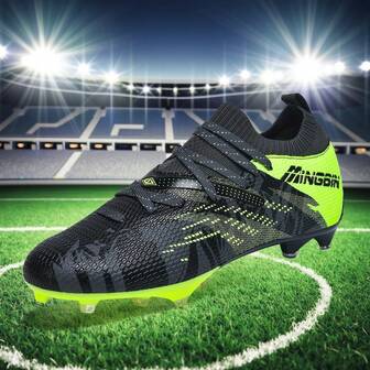 1 Pair New Soccer Shoes, Recommended For Teenagers, Students, Matches And Training, Low-Top, Long Studs, Non-Slip, Suitable For AG, FG, Soft Ground, Real Grass, Competition And Training, Lace-Up, Men's Soccer Shoes, High-Top, Professional Soccer Boots, Hot Selling, Factory Direct