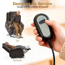 KORSER Power Lift Recliner Chair With Heat And Massage For Elderly, Reclining Chair With Infinite Position, Electric Lift Chair For Living Room - Xem 7