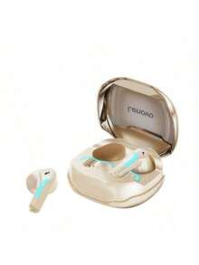 Lenovo TG101 Bluetooth Headphones - Wireless Semi-In-Ear Gaming, Low Latency, Long Battery Life, Dual Mode For Gaming And Music Listening, RGM Ambient Lighting - Moon Rock White - View 1