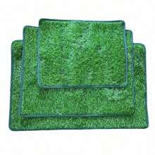 1pc Random Color Artificial Grass Dog Potty Mat, Outdoor Pet Toilet, Easy To Clean, Odor-Resistant, Indoor/Outdoor Pet Training (Edging Color Random) - Multicolor - View 10
