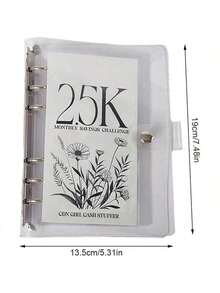 2.5K/5K/10K 12 Months Envelope Savings Album, Savings Loose Leaf, Ring Binder, Savings Book, Cash Envelopes, Money Saver, Challenge Planner, Large Capacity Photo Album, Financial Management Planner - Clear - View 3