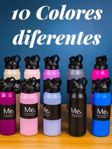 Botella térmica de acero inoxidable 950 ml con tapa deportiva giratoria, doble pared aislante, mantiene bebidas frías y calientes 6 horas, diseño antiderrames, libre de BPA, ideal para oficina, gimnasio, viajes y uso diario - Morado - Ver 11