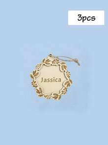 Adornos personalizados para el árbol de Navidad, decoraciones navideñas personalizadas, adornos de madera de doble capa con nombre personalizado, bolas de Navidad de madera, regalos de Navidad para los nietos, personalizables, regalos de Navidad, Feliz Navidad, Navidad, decoración navideña, árbol de Navidad/muñeco de nieve/reno, familia, niños, niño