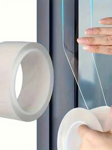 1卷500厘米冬季防风密封胶带 - 1.18英寸宽，强力粘性窗户隔热膜，防风防水密封，多用途家用，无残留高光泽