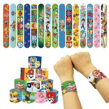 Paw Patrol 24 件装，汪汪队立大功拍手环，派对用品手环，拍手环，彩色手环，减压玩具，生日礼物，派对装饰品，课堂交换奖品，礼品袋填充物，适合日常办公、学习或作为生日礼物、节日派对礼物（款式随机） - 彩色 - 查看 4