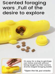 大号纯色鳄鱼慢食狗玩具，咀嚼玩具，有助于牙齿护理和缓解压力，采用TPR材质，经久耐用，是狗狗的理想磨牙棒。 - 彩色 - 查看 9