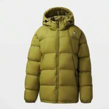 CAMEL CROWN Women's Winter New Style Couple's Warm Air Gel Down Jacket, Thickened Hooded Down Puffer Jacket Coat - Fallen Leaves Yellow - View 1