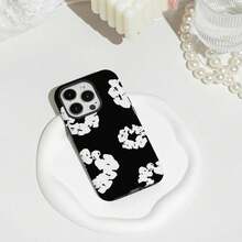 Black Flower Phone 17 16 15 14 13 12 11 X XS XR Pro Plus Luxury D-Dims-Tears Double-Layer Back Cover.Accessories. - FLR-307FL69101A1 - Xem 4