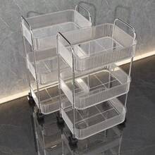 Acrylic Storage Rack, Suitable For Bathroom, Kitchen And Living Room Organization With A Transparent Multi-Layer Design And A 360° Rotation Feature For Easy Access To Tissue Boxes, Cosmetics, And Everyday Essentials; Space-Saving, Clear Acrylic Construction With Smooth Edges; Keeps Countertops Tidy In Vanity, Sink, Pantry, Laundry, And Dining Areas; Versatile, Stylish Storage Solution That Enhances Modern Decor And Daily Efficiency. - Multicolor - View 12