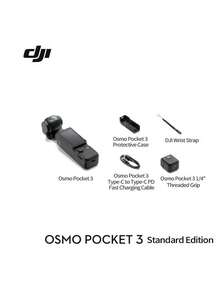 dji Osmo Pocket 3 Gimbal Camera bỏ túi 1 inch, cảm biến CMOS 1 inch, 4K 120fps, sạc 20 phút cho 2 giờ quay liên tục, lý tưởng cho chụp ảnh du lịch, quay phim, phát trực tiếp và làm vlog. Phiên bản tiêu chuẩn. - Phiên bản tiêu chuẩn - Xem 1