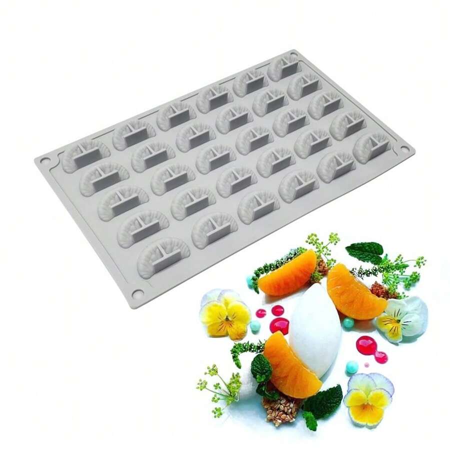 Mostsom 3D Tangerine Slice Silicone Mold Orange Segments Fruit Fondant Gum Paste Icing Mold For Cake Cupcake Decoration Chocolate Candy Resin Polymer Clay Soap Embeds Mold (Rrange C),RrangeC - RrangeC - View 1