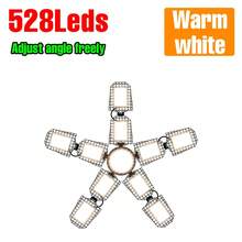 E27/E26 可变形车库灯 AC100-277V 高棚灯 吊灯 LED 室内 6/8/10 可调面板 可折叠扇叶 220V/110V 停车场 车间 商店 阁楼 建筑工地 地下室 吸顶灯 灯泡 储藏室 工业 工厂 超市 无频闪 护眼 安全 高亮度 商业照明 暖白/冷白光 288/432/528颗LED灯珠 - LED Deformable Garage Light - 查看 18