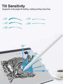 Compatible With Apple Pencil Tips, Upgraded 6 Pack Replacement Pencil Tips With Case, No Wear Out Fine Point Precise Control Metal Pencil Nibs Compatible With Apple Pencil 1st Gen/2nd Gen/USB C/IPad Pro Pencil