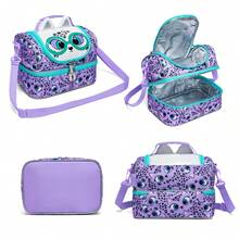 1pc Dual Layer Insulated Lunch Bag, Unisex Kids Lunch Box, Thermal Cooler Bag With Adjustable Shoulder Strap - Double Layer Lunch Bag - View 9