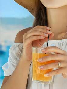 Plastic Coffee/Beverage Straws, Suitable For Bubble Tea, Soy Milk, Juice, Coffee, Cocktails, Smoothies, Milkshakes And Cold Drinks, Ideal For Hawaii Parties, Weddings, Birthdays, Pools, Summer, Beaches And Home Use. - Multicolor - View 5