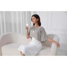 Chiffon Shawl Wraps Shrug For Evening Dress Wedding Cape Cover Up - 灰色 - 查看 5