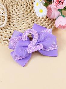 1 Stück Mehrfarbige Nummer Dekor Haarspange für Kinder/Jugendliche, geeignet für den täglichen Gebrauch - Verschiedenfarbig - Übersicht 7