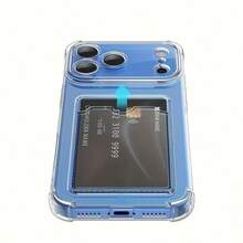 A Transparent Card Holder Phone Case, Compatible With IPhone 17 Card Holder Phone Case/17Pro Card Holder Phone Case/17ProMax Card Holder Phone Case/Air Card Holder Phone Case/Compatible With Redmi, Xiao M I Galaxy, And Te Cno Card Holder Phone Cases. - Clear - View 7