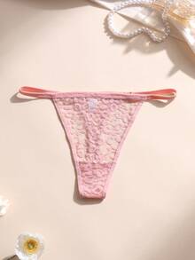 9条装女士性感蕾丝丁字裤低腰无痕豹纹G字裤内衣柔软舒适透气，适合瑜伽、运动和日常穿着 - 彩色 - 查看 7