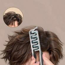 Grzebień do stylizacji Fluffy Texture z puszystymi korzeniami włosów dla chłopców, zakrywający szwy włosów, czesający płaskie włosy, proste włosy