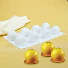 Mostsom 3D Silicone Molds Ball Shape Sphere,BaFKing Mold For Mousse Cake, Fondant Mold Silicone Mold For BaFKing Cakes, French Dessert Mold For Pastry Chocolate,Soap And Ice Cream (Round Ball I),RoundBallI - 圓球 - 查看 4