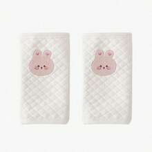 Almohadilla De La Correa Del Cinturón De  Del Asiento Del Automóvil Para Niños, Protector De Cuello En Forma De Oso Y Conejo Con Codigo De Ocho, Unisex - Rosa - Ver 9