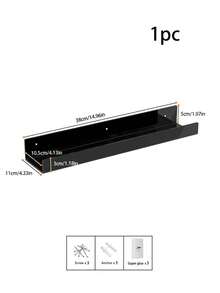 Acrylic Floating Shelves - 2 Packs Organizer Wall Rack For Bathroom, Bedroom Or Kitchen - Easily Installs With Adhesive (No Drilling Required) Or Screws (Drilling Required) - Modern Shelving - Multicolor - View 15