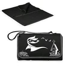 AWYYPicnic TIME Nightmare Before Christmas Zero Blanket Tote Outdoor Picnic Blanket Beach Blanket Camping Blanket Black With Black Exterior - như hình ảnh - Xem 6