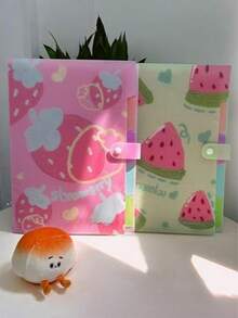 5-Pocket Expandable File Folder, Letter/A4 Size, Fruit Pattern