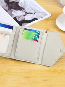 Cartera multifuncional con borlas - Cartera corta de mujer con monedero con solapa + bolsa para documentos, diseño de moda, puede contener efectivo/tarjetas/monedas/identificación, adecuado para uso diario/compras/viajes, regalo perfecto para Navidad/cumpleaños/amigos - Multicolor - Ver 10