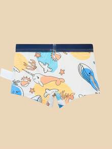 4pcs/Pack Boys' Soft & Skin-Friendly Cartoon Animal Graphic Print Comfortable Briefs, Toddler/Little/Big Kids - Multicolor - View 5