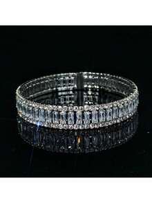 1pc 18K Gold Plated Copper Luxury Minimalist Style Bracelet For Women, Suitable For Daily Wear - Multicolor - View 3