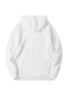 Sudadera con capucha casual unisex para otoño e invierno, sudadera con capucha de impresión navideña divertida, mezcla pesada Eww People ™   Sudadera con capucha, ajuste cómodo, tela suave, esencial para otoño e invierno, lavable a máquina. - Blanco - Ver 2