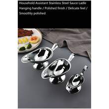 Stainless Steel Gravy Jug With Handle, Stainless Steel Milk Jug, Tabletop Use, For Holding Western-Style Steak Sauce.