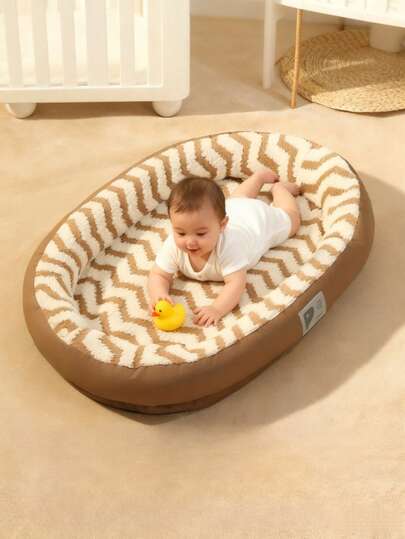 1pc Baby Wavy Soft Pad, Suitable For Crib, All Seasons, Ideal For Baby's Rest And Play Area
