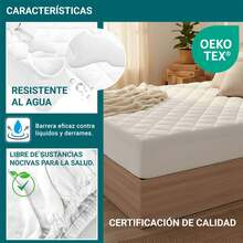 Ecommerc3 Padded, Waterproof And Adaptable Mattress Protector With Elastic Fit - Breathable And Liquid-Resistant Mattress Protector, Maximum Comfort - White - View 6
