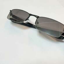 Adult Sunglasses Villain Magnifying Glass Mirrored Frameless Square Frame - C3 - View 5