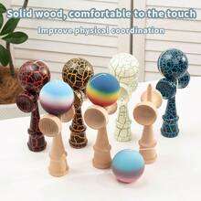 Kendama Skill Ball Toy For Teenagers Outdoor Stress Relief, Adult Interesting Skill Ball, Sword Ball, Outdoor Exercise Toy For Elderly, Intellectual Fitness Sports Toy - Multicolor - View 2