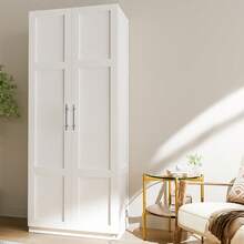 Artiss 2 Door Buffet Sideboard Cupboard Cabinet Pantry White - White - View 1