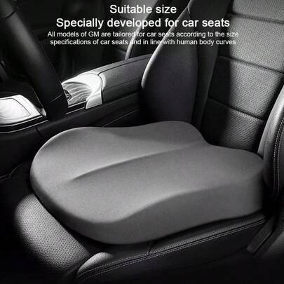 Memory Foam Car Seat Cushion For Driving Wedge Driver Booster Office Chair Pad.
