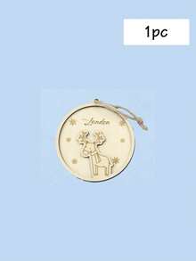 Adornos personalizados para el árbol de Navidad, decoraciones navideñas personalizadas, adornos de madera de doble capa con nombre personalizado, bolas de Navidad de madera, regalos de Navidad para los nietos, personalizables, regalos de Navidad, Feliz Navidad, Navidad, decoración navideña, árbol de Navidad/muñeco de nieve/reno, familia, niños, niño