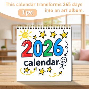 GDTME 2026 Calendar: A 2026 Calendar Wall Planner, Ideal Back To School, New Year, Christmas, Teacher, Dad Gift, Teacher Supplies, Office Supplies, 7.9"X7.9"