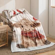 Cozy Highland Cow Print Throw Blanket - Soft, Reversible & Versatile For Couch, Bed, Office, And Outdoor Use - Perfect Gift Idea - Multicolor 11 - View 3