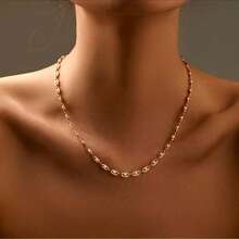 18K Gold Pearl Pendant Necklace, Elegant And Timeless, This 18K Gold Pearl Necklace Features A Delicate Collarbone-Length Design With Long-Lasting Color Protection. Perfect For Adding A Soft, Refined Glow To Any Look - Multicolor - View 1