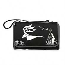 AWYYPicnic TIME Nightmare Before Christmas Zero Blanket Tote Outdoor Picnic Blanket Beach Blanket Camping Blanket Black With Black Exterior - như hình ảnh - Xem 1