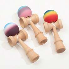Kendama Skill Ball Toy For Teenagers Outdoor Stress Relief, Adult Interesting Skill Ball, Sword Ball, Outdoor Exercise Toy For Elderly, Intellectual Fitness Sports Toy - Multicolor - View 5