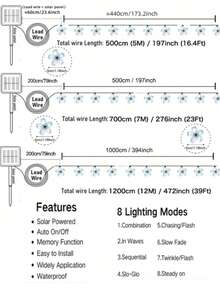 1 String Of 20/30/50/100 LED Solar Powered Cherry Blossom Flower Lights, Waterproof Outdoor, 8 Lighting Modes, Solar Powered, Suitable For Garden, Yard, Porch, Wedding Party Decor